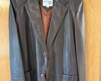 Black Leather Woman's Jacket