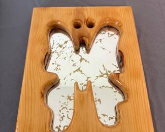 Butterfly Wooden Mirror