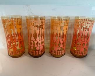 MCM Libbey Glass Co. Retro Design with Ombre Effect