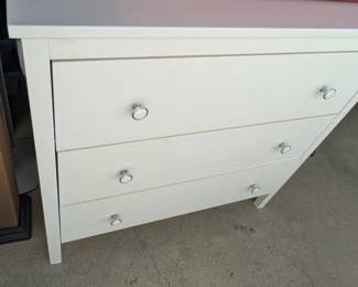 White 3 Drawer Dresser