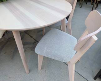 IKEA Round Wooden Table and 2 Chairs