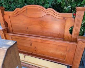 Vintage Wooden KING Bedframe