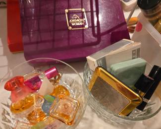 Fragrance minis, Vintage Jordache palette, new makeup