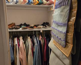 Women's vintage tops, shoes
