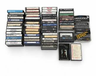 62 LargeVintageCassetteTapeCollectionBlankTapes
