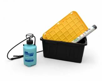 52 GardenSupplyLotBinSprayerWeedBlockTester