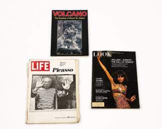 27 VintageMagazineBookLotPicassoMtStHelens