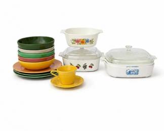 80 VintagePyrexFiestaHarlequinKitchenwareLot