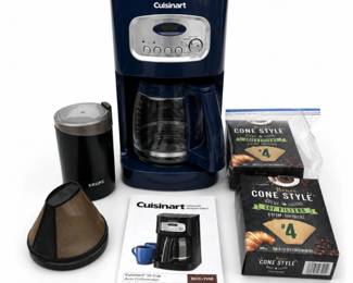 87 Cuisinart12CupCoffeemakerwGrinderExtras