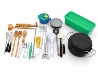 98 KitchenUtensilsCookwareStorageLot