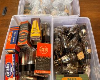 Lot of Vintage Type 56, 85, SY-485 & 27/227 Antique Triode Vacuum Tubes – RCA, GE, Tung-Sol, Sylvania, Arcturus