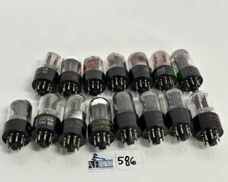 Lot of Vintage 6SN7GT / 6SN7GTB & 6SL7GT Vacuum Tubes – GE, Sylvania, RCA, Bendix
