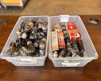 Lot of Vintage Type 56, 6SN7WGTB & 6SL7GT Triode Vacuum Tubes – RCA, GE, Tung-Sol, Phillips