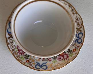 Set of 10 Vista Alegre Cups & Saucers. Photo 2 of 3.