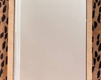 Grasscloth Wrapped Frame Mirror. Measures 28" W x 40" H. Photo 1 of 2.