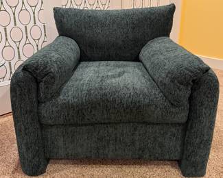Chenille Upholstered Oversized Armchair - 2 Available. Each Measures 37" W x 30" D. Photo 1 of 3.