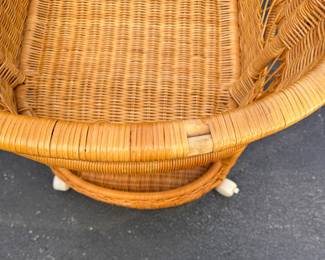 Vintage Rattan Bassinette. Photo 4 of 4.