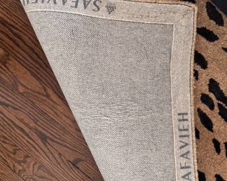 Safavieh Sodo Cheetah Print Wool lRug. Measures 9' 6" x 13' 6". Photo 3 of 3.