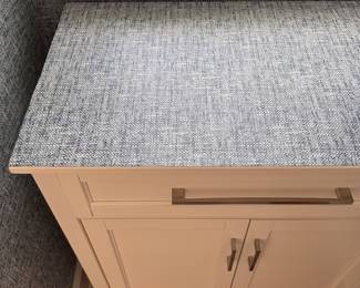 Ikea Cabinet with Peel & Stick Wallpaper Topper. Measures 34" H x 30" W x 18" D. Photo 2 of 2.