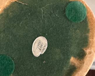 Glazed Ceramic Basket Canister. Has Small Chip. Photo 3 of 3.