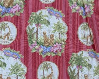 Pat Freund for P/Kaufmann Lined Curtain Panels - 2 Available. Measurements For Each: Used With Existing Rod Pocket: 72" W x 84" L. Pleated with Clips: 40" W at Top & 75" W at Bottom. Photo 2 of 2.