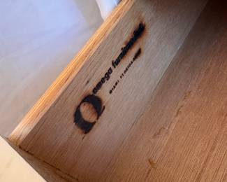 Drexel Furniture Omega Kensington Collection Bedside Table - 2 Available. Each Measures 32" W x 18"x D x 24" H. Photo 4 of 4.