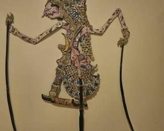 Vintage and authentic Wayang Kulit shadow puppet $75