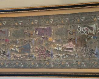 Framed Textile Panel $75