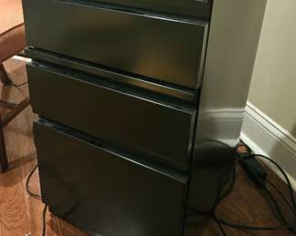 Small black file cabinet $25