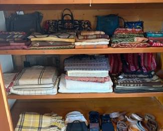 Handwoven and handloomed linens, lots of accessories