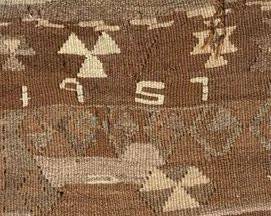 Detail of Turkish Oushak rug (previous photo)