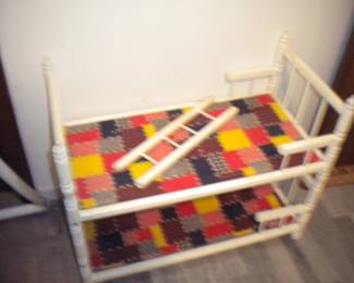 Vintage doll bed