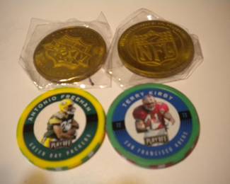 NFL tokens and chips