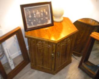 Octagon lamp table   one of 2