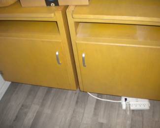 2 heavy duty cabinets   could connect with a top
