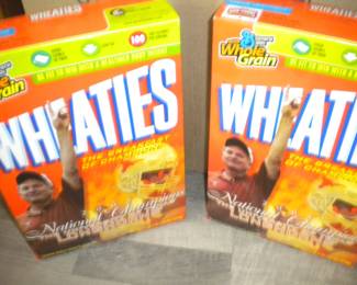 Vintage Longhorn Wheaties cereal boxes  unopened
