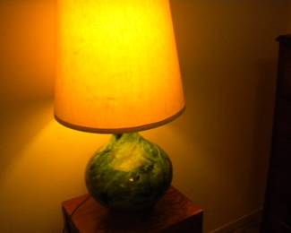 Large MCM pottery like lamp