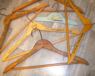Wooden advertising hangers