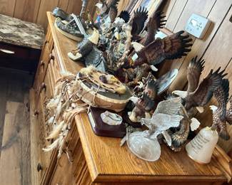 Large collection of Eagle collectibles