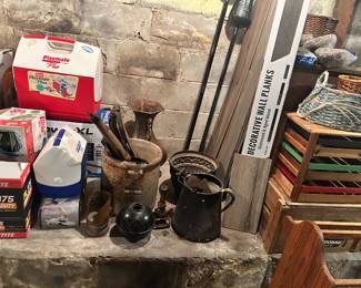 Basement full of new & used items. Many antiques.