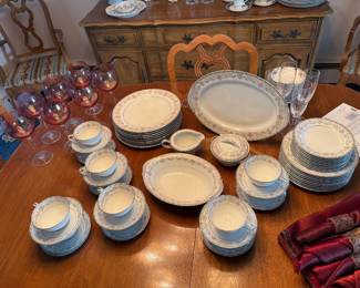 Dining Room-Noritake Edgewood service for 9+