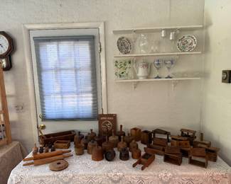 Sunroom- Butter molds or Butter prints, rolling pins