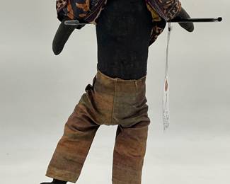 Black Americana folk art doll