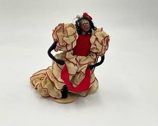 1940S BLACK AMERICANA CUBAN CUBA RUMBA DANCING COUPLE DOLLS HAND MADE OOAK!