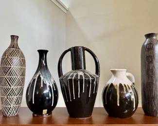 Assorted ceramic vessels