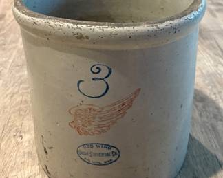 3-gallon Red Wing stoneware crock