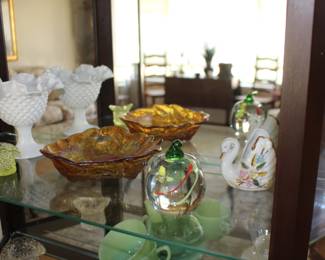 Paperweight, Vaseline Glass, More