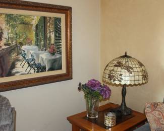 Framed Art, Lamps, End Table