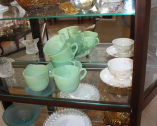 Fire King Dishes, Glass Top Hat