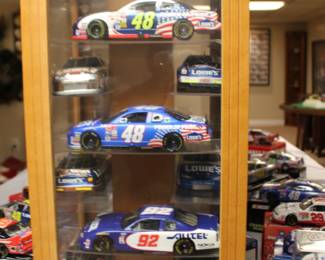 Showcase with Model cars